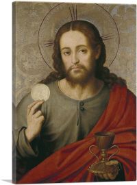 Christ With The Host-1-Panel-40x26x1.5 Thick