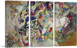 Composition VII 1913-3-Panels-60x40x1.5 Thick