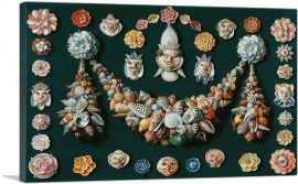 Masques Made With Seashells-1-Panel-40x26x1.5 Thick