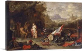Venus At The Forge Of Vulcan 1662-1-Panel-18x12x1.5 Thick