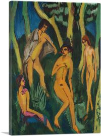 Four Nudes Under a Tree 1913-1-Panel-18x12x1.5 Thick