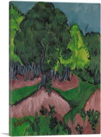 Landscape with Chestnut Tree 1913-1-Panel-12x8x.75 Thick