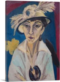 Portrait d'Erna Schilling 1913-1-Panel-18x12x1.5 Thick