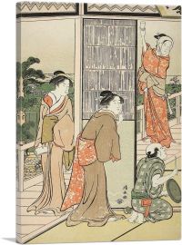 A Party In The Shinagawa Pleasure Quarters-1-Panel-12x8x.75 Thick