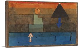Blue and Orange 1924-1-Panel-26x18x1.5 Thick