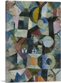 Composition with the Yellow Half-Moon and the Y 1918-1-Panel-60x40x1.5 Thick