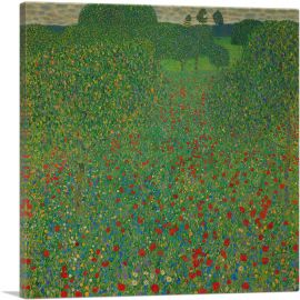 A Field of Poppies 1907-1-Panel-12x12x1.5 Thick
