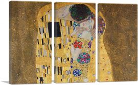 The Kiss - Detail 1907-3-Panels-60x40x1.5 Thick
