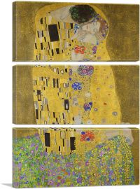 The Kiss - Rectangle 1907-3-Panels-60x40x1.5 Thick