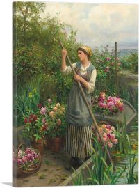 Gathering Flowers Along The River-1-Panel-40x26x1.5 Thick