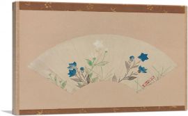 Chinese Bellflowers Edo Period-1-Panel-12x8x.75 Thick