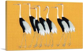 Japanese Red Crown Crane-1-Panel-60x40x1.5 Thick