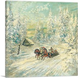 Troika In The Snow-1-Panel-12x12x1.5 Thick