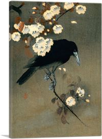 Crow and Blossom 1910-1-Panel-40x26x1.5 Thick