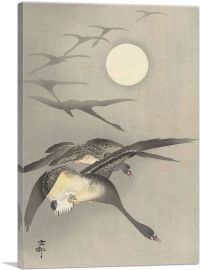 Geese and the Moon-1-Panel-40x26x1.5 Thick
