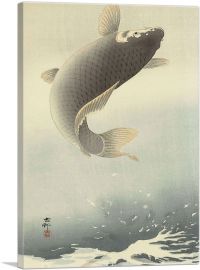 Leaping Carp-1-Panel-40x26x1.5 Thick