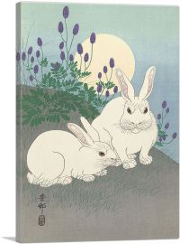 Rabbits and the Moon-1-Panel-40x26x1.5 Thick