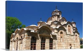 Gracanica Church Orthodox Monastery Kosovo-1-Panel-18x12x1.5 Thick