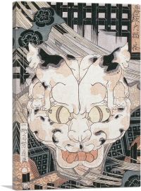 Cats - Fifty Three Stations of Tokaido 1852-1-Panel-26x18x1.5 Thick