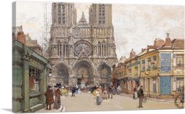 The Cathedral Of Reims-1-Panel-40x26x1.5 Thick
