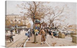 The Place of Chatelet In Paris-1-Panel-40x26x1.5 Thick