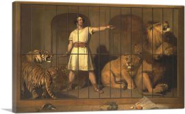 Portrait of Mr. Van Amburgh As He Appeared with His Animals 1847-1-Panel-18x12x1.5 Thick