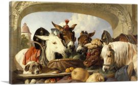 A Group of Animals - Geneva 1851-1-Panel-18x12x1.5 Thick
