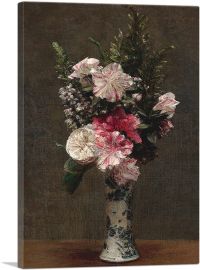 Flowers In a Vase 1863-1-Panel-18x12x1.5 Thick