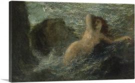 Ondine Or La Mer Or Nymphe-1-Panel-18x12x1.5 Thick