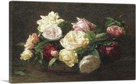 Roses 1882-1-Panel-18x12x1.5 Thick