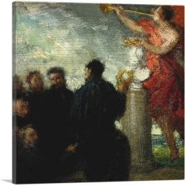 Tribute To Eugene Delacroix 1864-1-Panel-12x12x1.5 Thick