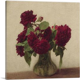 Dark Roses 1891-1-Panel-18x18x1.5 Thick