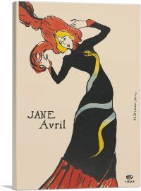 Jane Avril 1899-1-Panel-12x8x.75 Thick