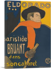 Poster for the Performance of Artistide Bruant 1892-1-Panel-60x40x1.5 Thick