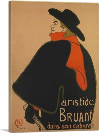 Aristide Bruant - at His Cabaret 1893-1-Panel-40x26x1.5 Thick