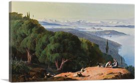 Corfu From The Hill Of Gastouri-1-Panel-18x12x1.5 Thick