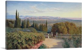 View Of Florence From Villa Petraja 1861-1-Panel-40x26x1.5 Thick