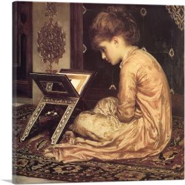 Study At a Reading Desk 1877-1-Panel-12x12x1.5 Thick