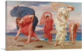 Greek Girls Picking up Pebbles by the Sea 1871-1-Panel-26x18x1.5 Thick