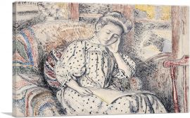 Woman Resting On a Couch-1-Panel-18x12x1.5 Thick