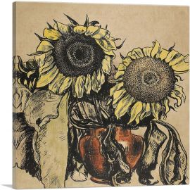 Sunflowers 1895-1-Panel-12x12x1.5 Thick