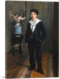 Portrait Of a Young Boy 1881-1-Panel-26x18x1.5 Thick