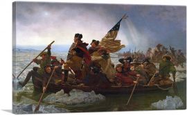 Washington Crossing The Delaware 1851-1-Panel-40x26x1.5 Thick