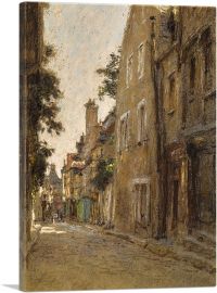 A Street In Bourges-1-Panel-12x8x.75 Thick