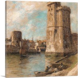 Entrance To The Port Of La Rochelle-1-Panel-18x18x1.5 Thick