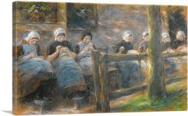 Sewing Girls In Huyzen 1895-1-Panel-40x26x1.5 Thick