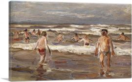 Bathers Boys In The Sea 1899-1-Panel-18x12x1.5 Thick