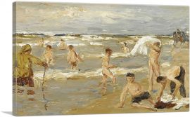 Boys Bathing 1909-1-Panel-12x8x.75 Thick