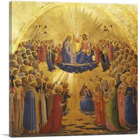 Coronation Of The Virgin-1-Panel-18x18x1.5 Thick