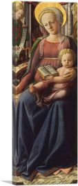Madonna And Child Enthroned With Two Angels 1440-1-Panel-36x12x1.5 Thick